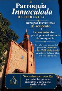 Misa parroquia herencia por accidente de tren Toledo