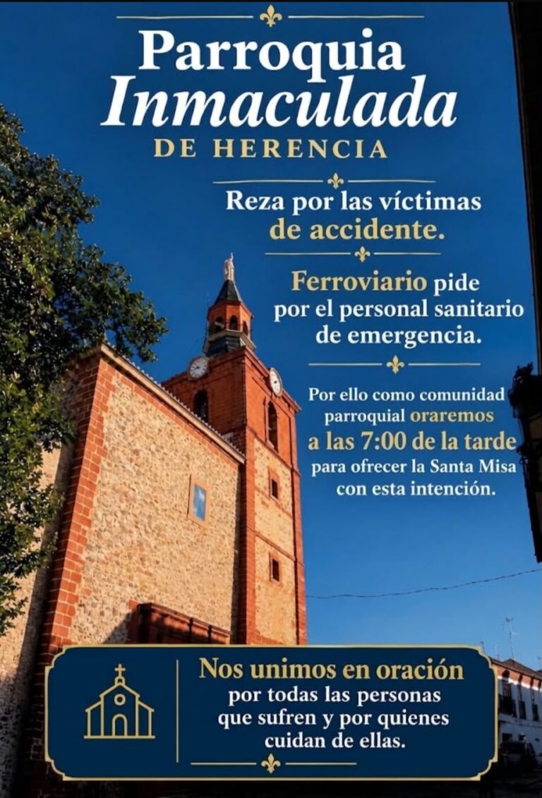 Misa parroquia herencia por accidente de tren Toledo